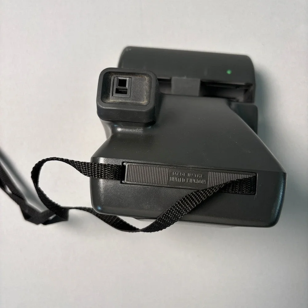 Polaroid OneStep CloseUp 600 Series Instant Film Camera Black/Manual Untested